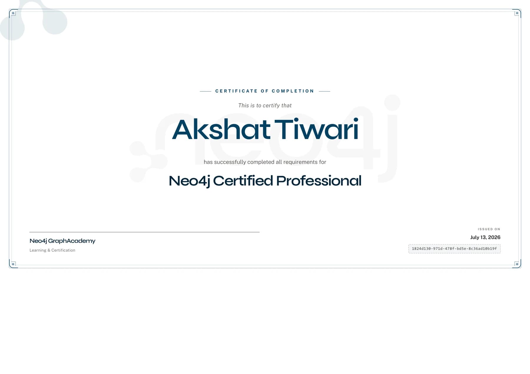Preview of Neo4j Certified Professional certificate